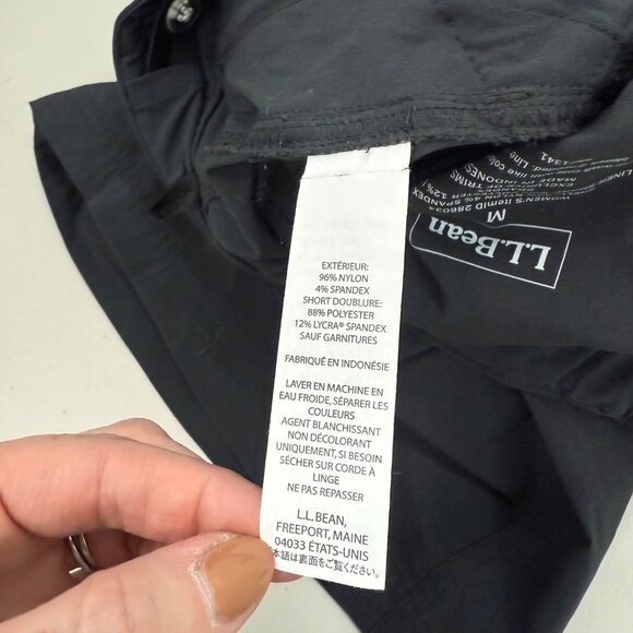 LL Bean Nylon Stretch Cycling Shorts SHELL ONLY NO LINER 286034 Womens sz Medium - Picture 3 of 9